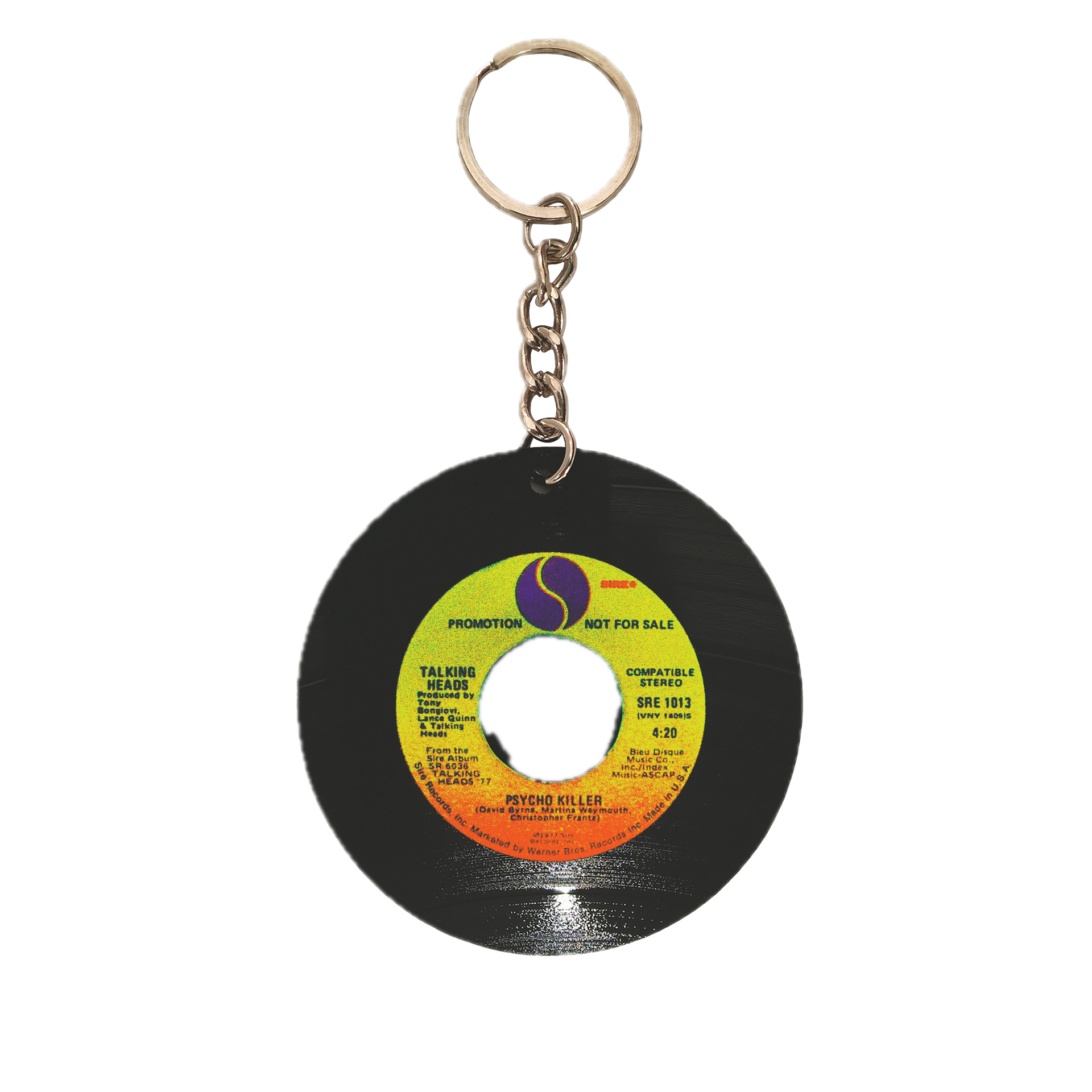 ミュージシャン LOUDSPEAKER KEYCHAIN Psycho Killer Album Keychain – Talking Heads